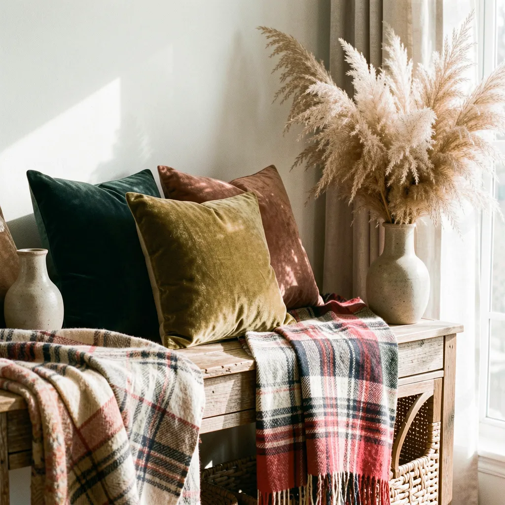 Ambiente minimalista con elementos decorativos